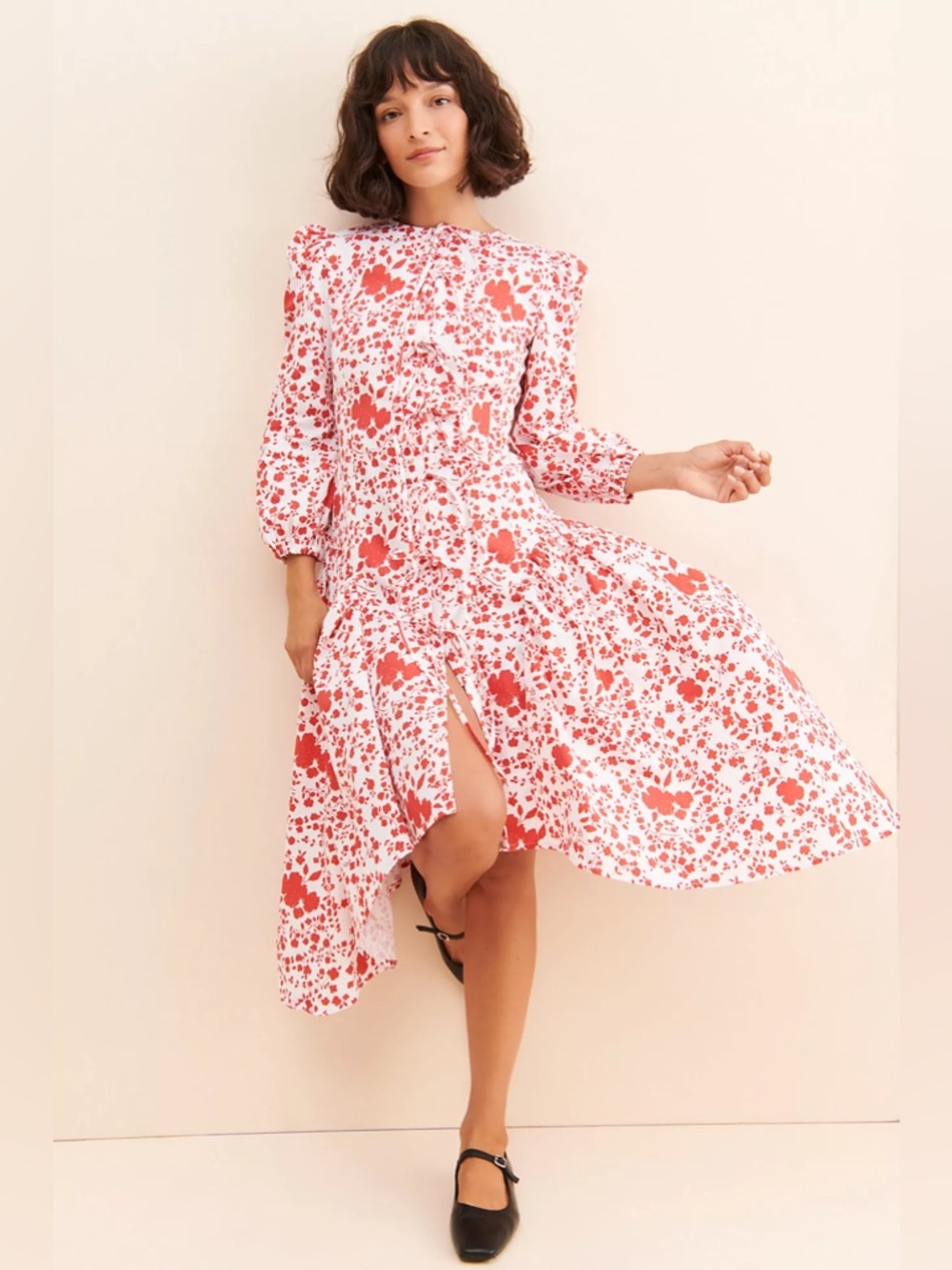 Anthropologie Naya Rae Anni Tie Front Dress size 6